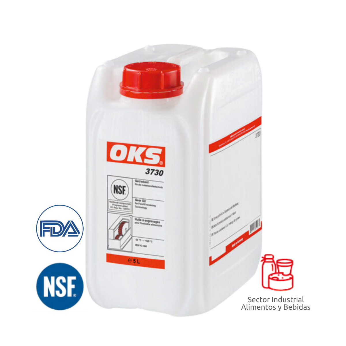 Aceite incoloro para engranajes industria alimenticia | OKS® 3730