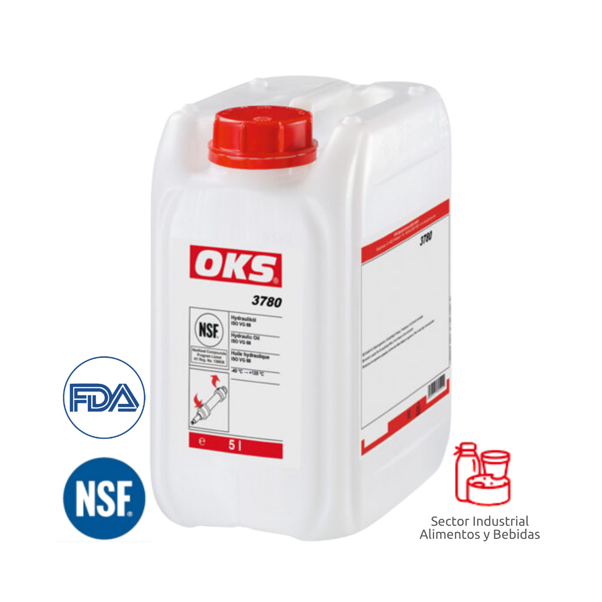 Aceite sintético hidráulico tipo&nbsp;ISO VG 46 | OKS® 3780