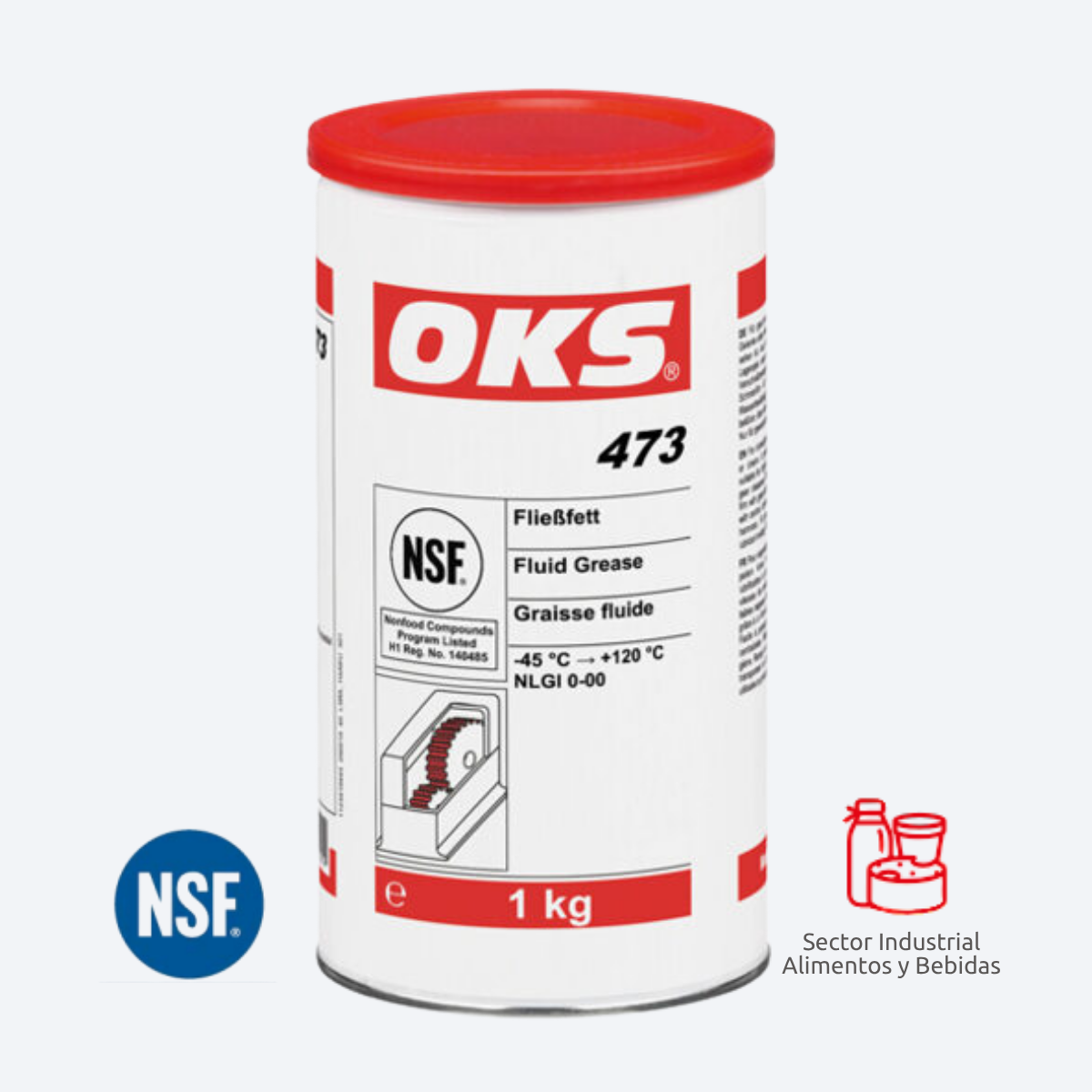 Grasa Fluida - Certificado NSF H1 Food Grade - 1 Kg | OKS® 473