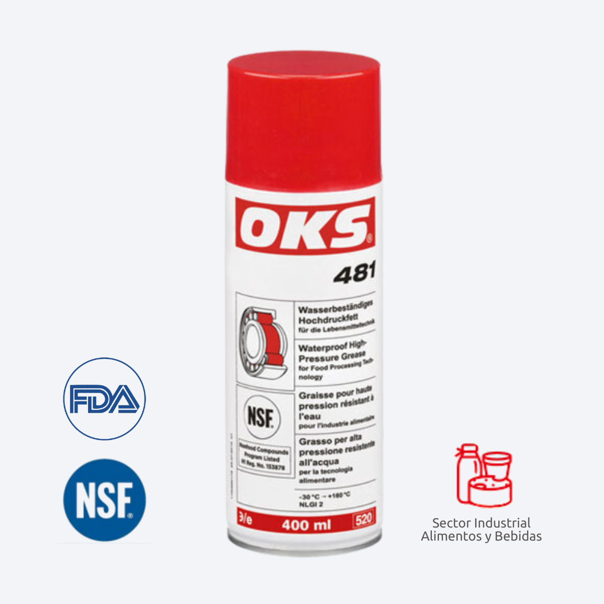 Grasa de alta presión resistente al agua | OKS 481