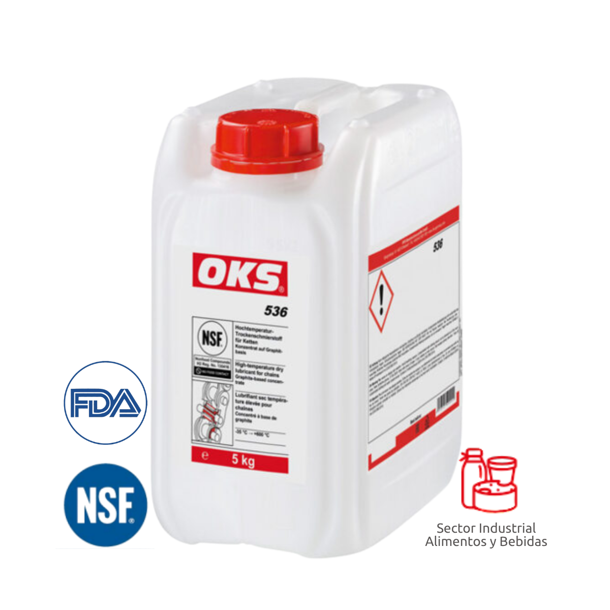 Laca lubricante de grafito base acuosa para alta temperatura  OKS ®536