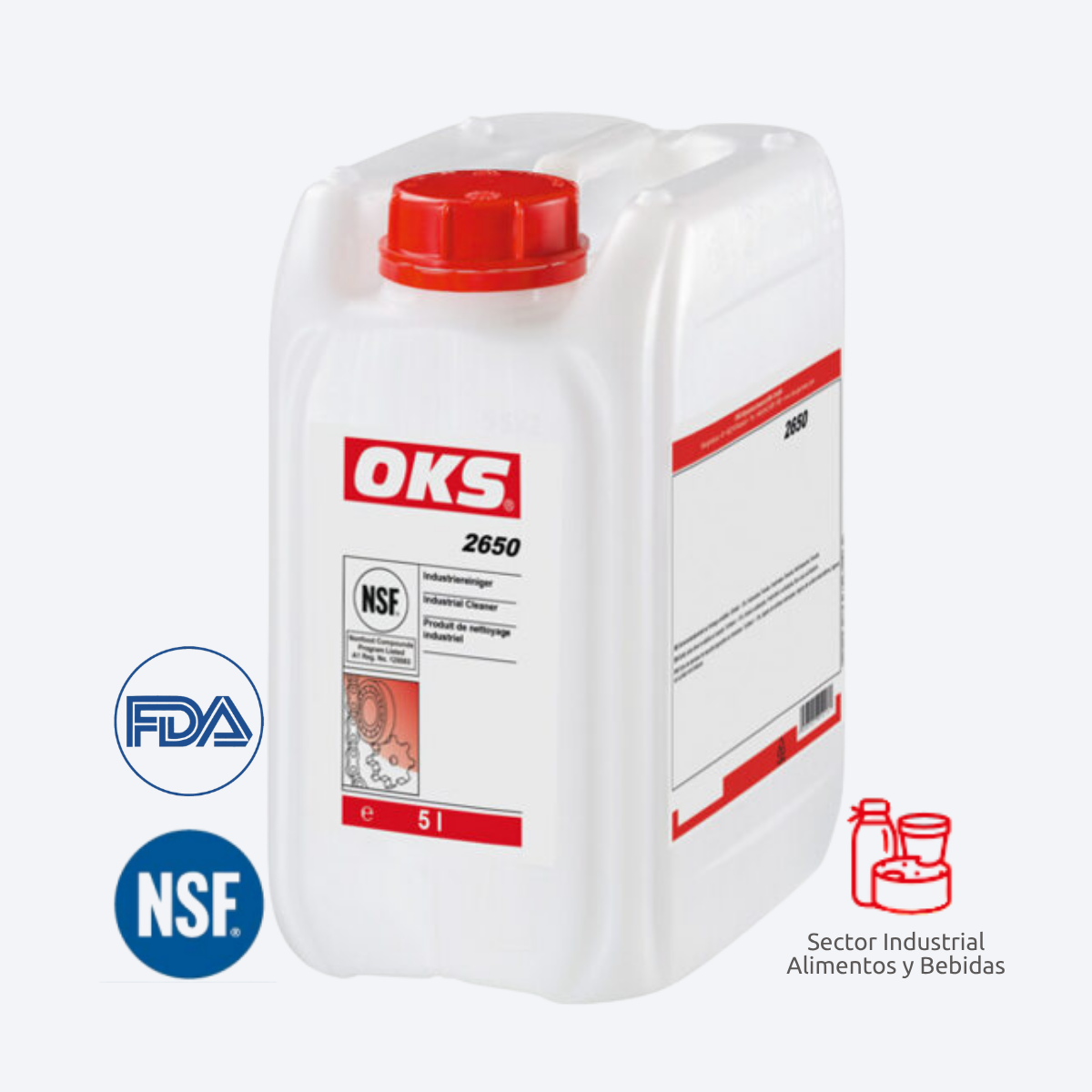 Limpiador Industrial multiuso - Certificado NSF H1 Food Grade | OKS® 2650