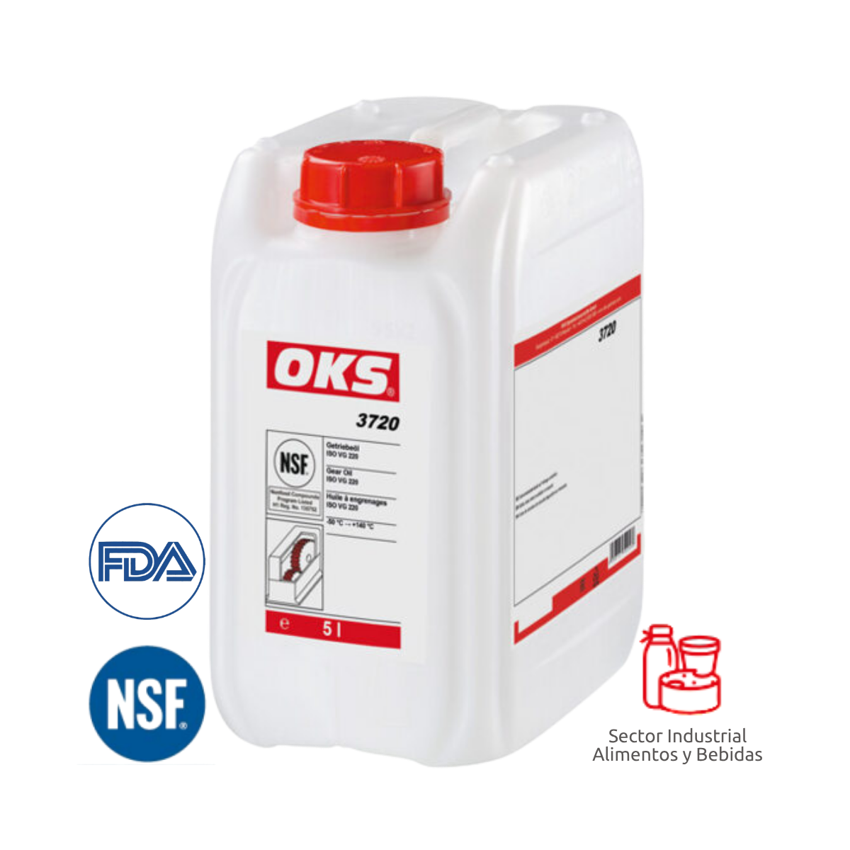 Aceite sintético para engranajes ISO VG 220 |&nbsp;OKS® 3720