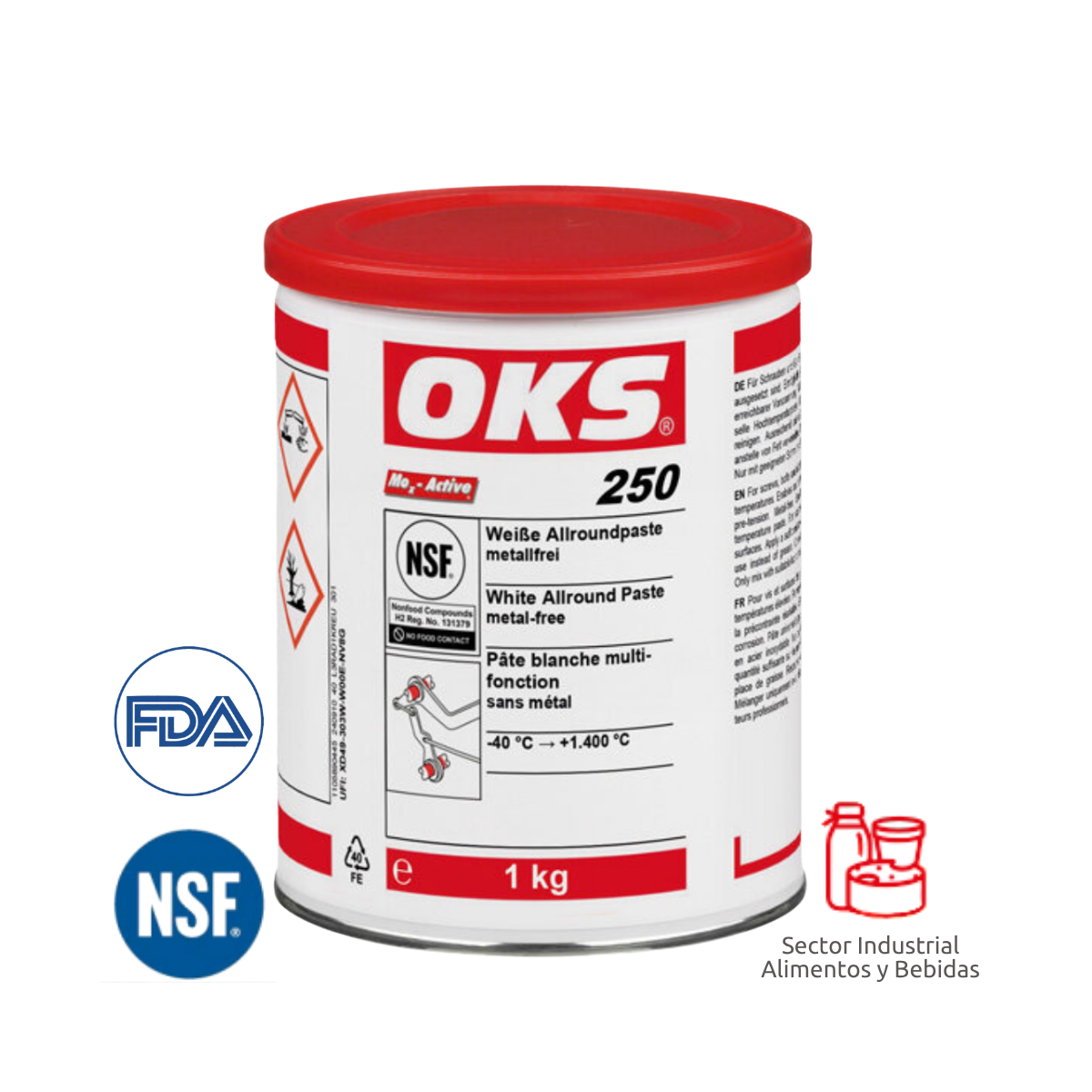 Certificación NSF H1 OKS® 250 Registro No. 131379